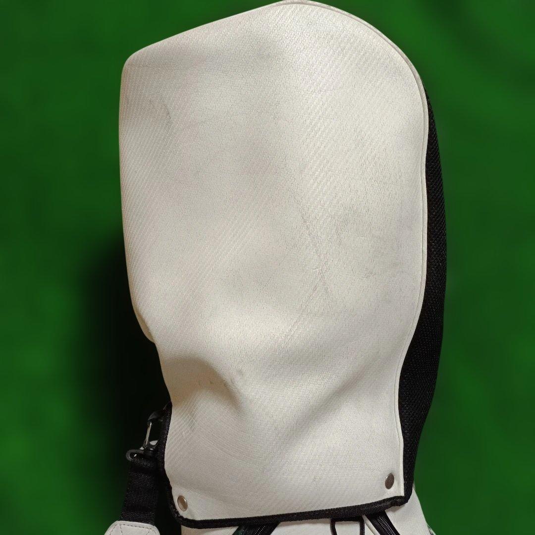 軽量タイプ adabatゴルフキャディバッグ ホワイト/ブラック