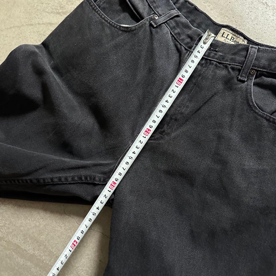 ル*ス様 90s LLBean メキシコ製 ブラックデニム バギーデニム 美品