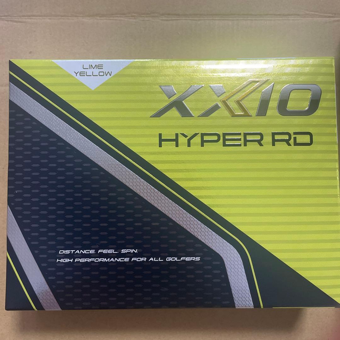 XXIO HYPER RD ゴルフボール ライムイエロー　1ダース