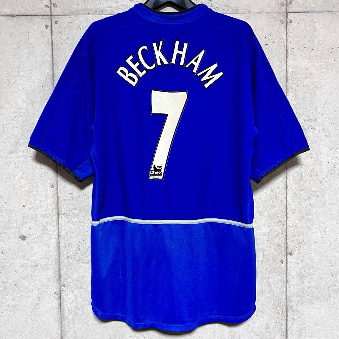 【当時物】02/03 マンチェスター・U ♯7 ベッカム【Lサイズ】3rd