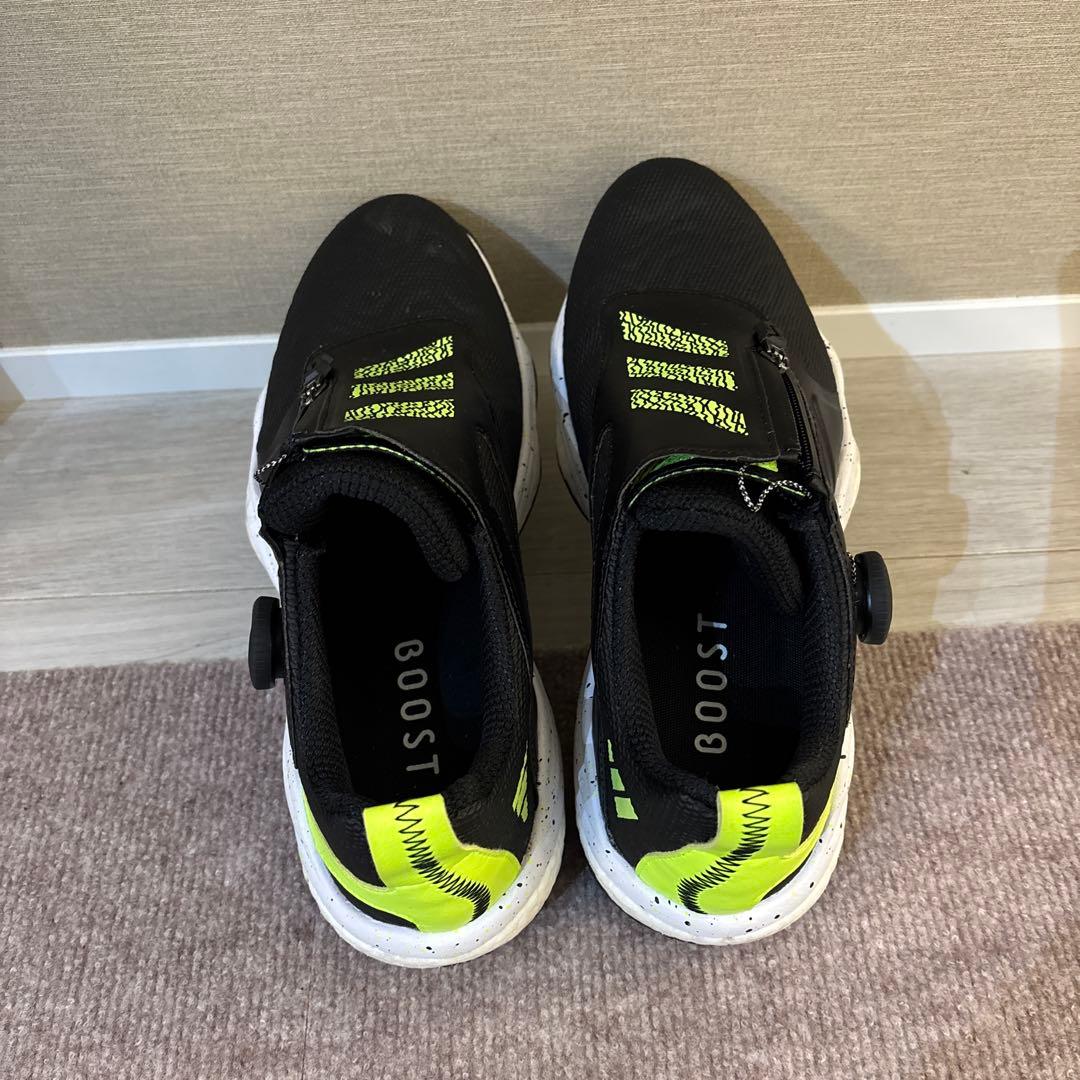 adidas BOOST ブラック/イエロー シューズ