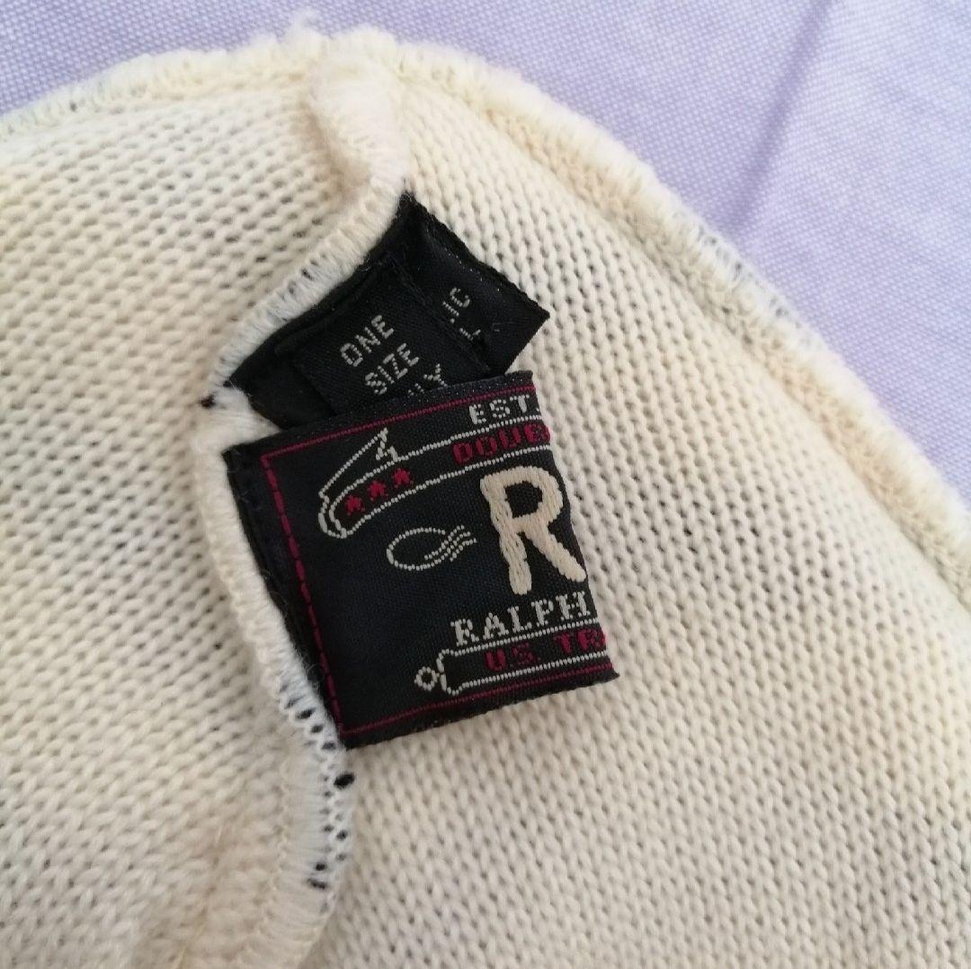 RRL（ダブルアールエル）　ボーダー柄ニットキャップ