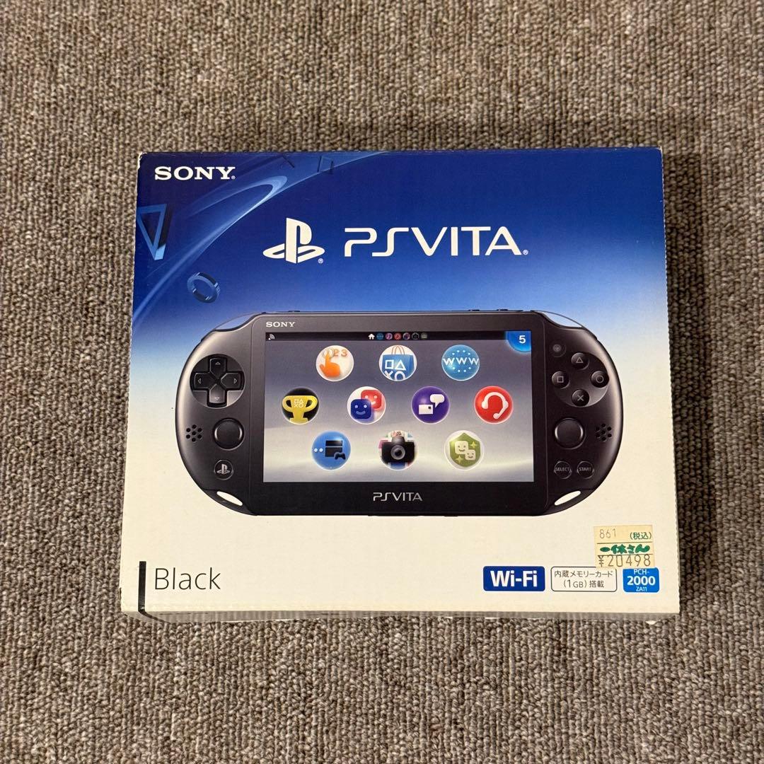 【ほぼ未使用】PSVITA PCH-2000 ブラック 箱付き