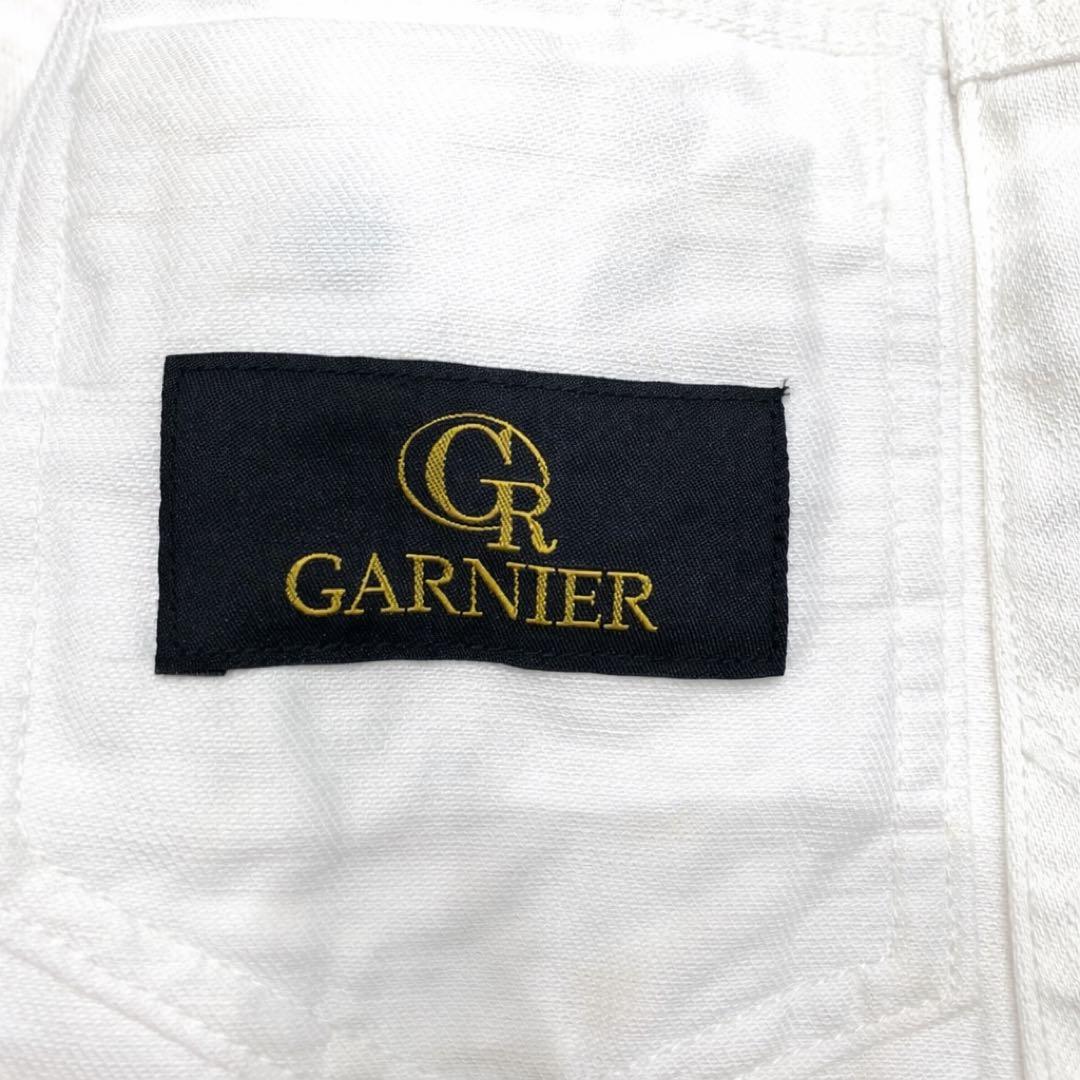 新品未使用 GARNIER ガルニエ Gジャン デニムジャケット Ｌ ホワイト