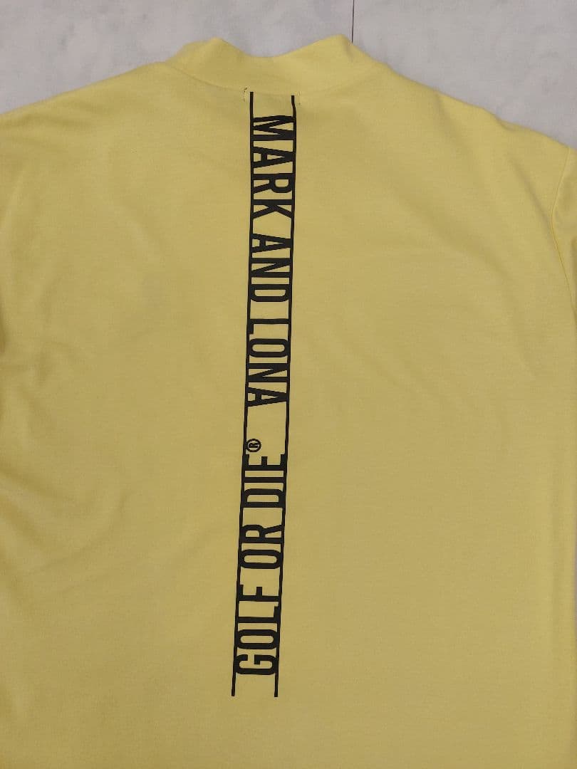 マークアンドロナ　モックネック　メンズ　半袖 ゴルフ　46　マーク&ロナ