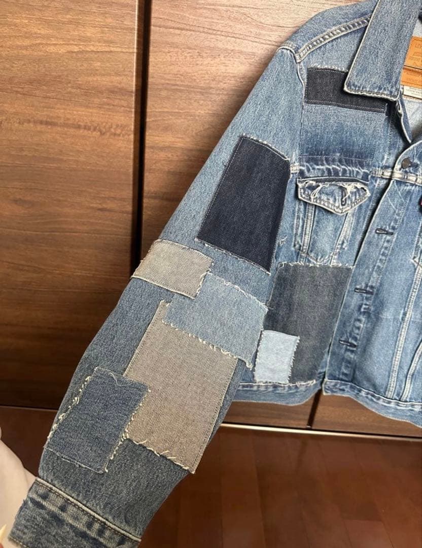 リーバイスプレミアム パッチワークデニムジャケット L BIG E