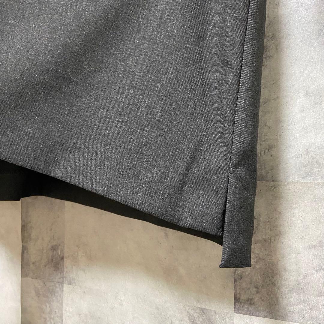 【mizuiroind】ディープVネックワイドベスト FREE チャコールグレー