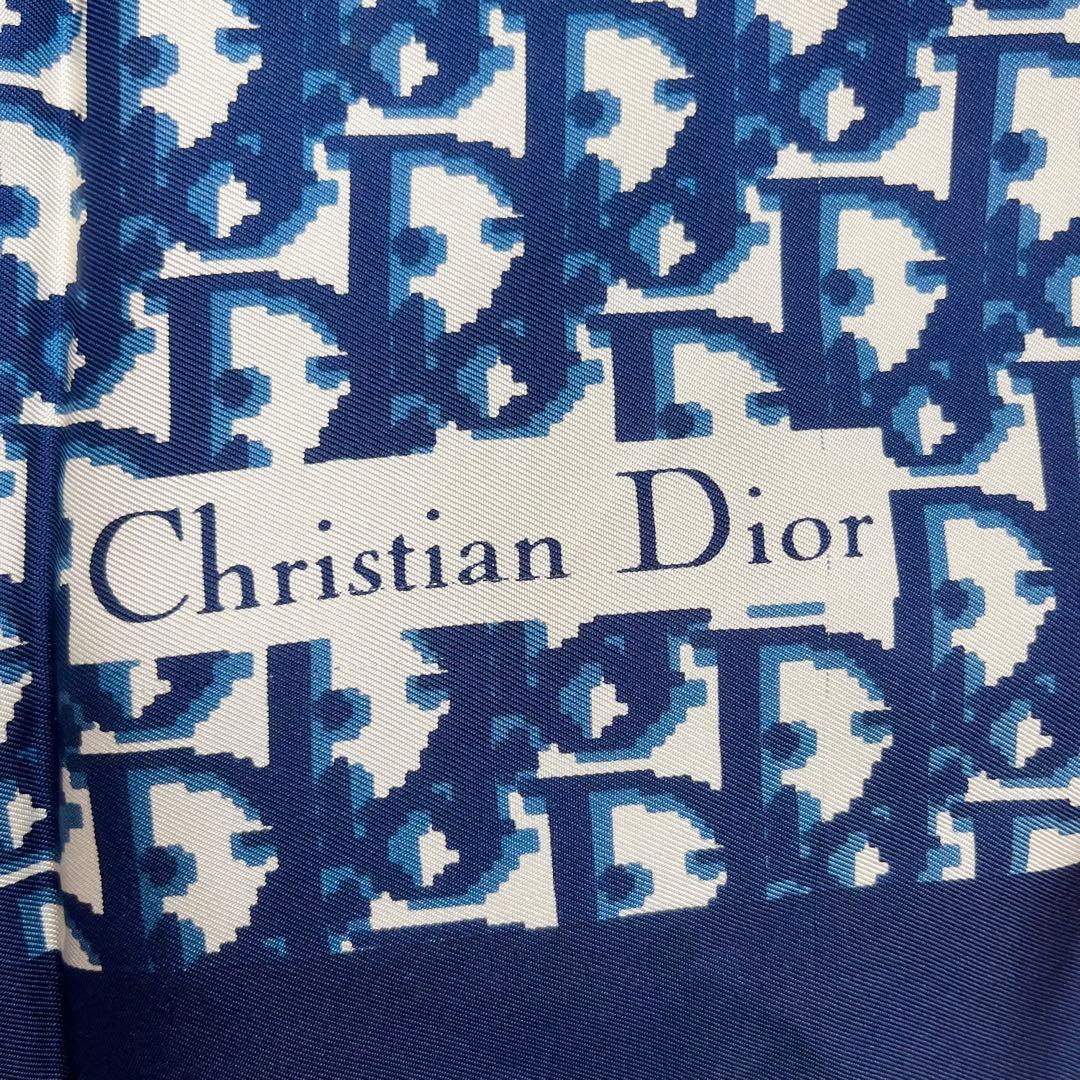 Dior ディオール スカーフ ロゴ ブルー
