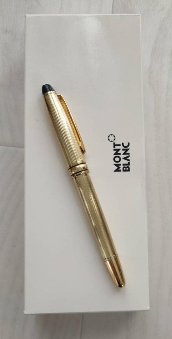 モンブラン マイスターシュテュック ソリテール ゴールドプレート ボールペン