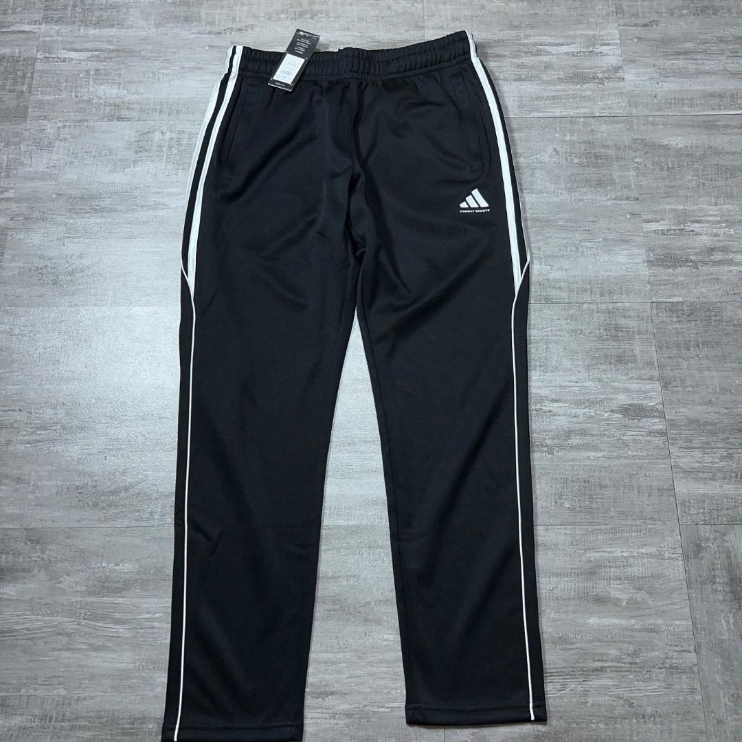 新品 正規品 アディダス ジャージ セットアップ 上下 黒 Adidas L
