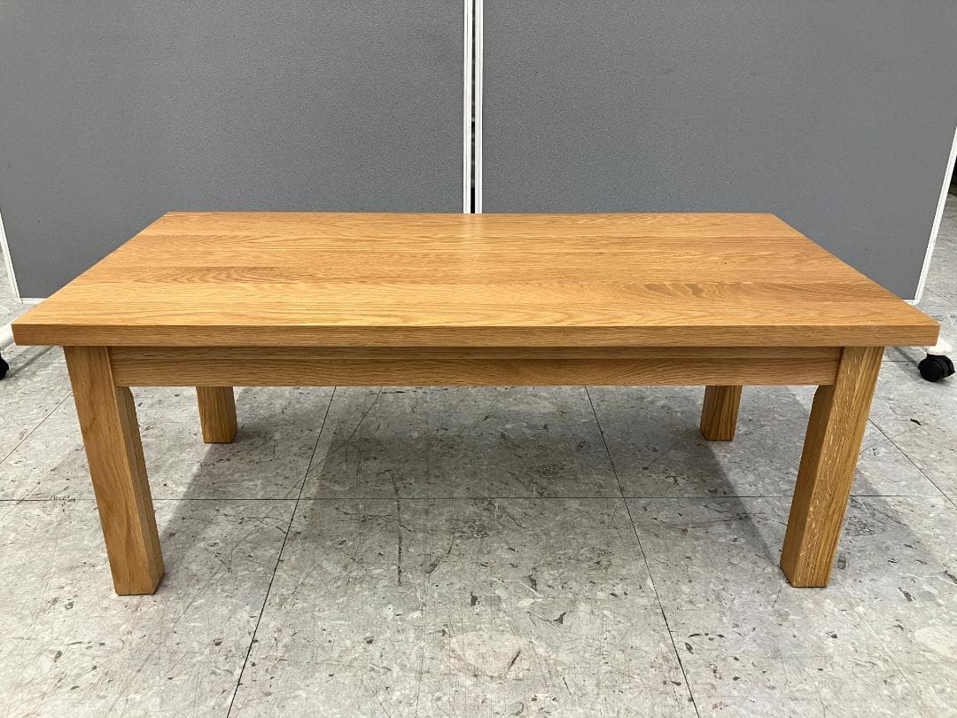 無印良品 ローテーブル 無垢材 引き出し付き ブラウン