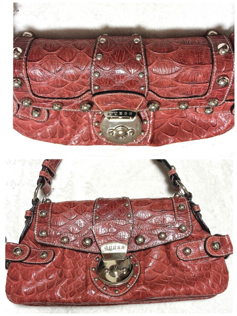 バッグ 00s GUESS croco bag archive vintage y2k