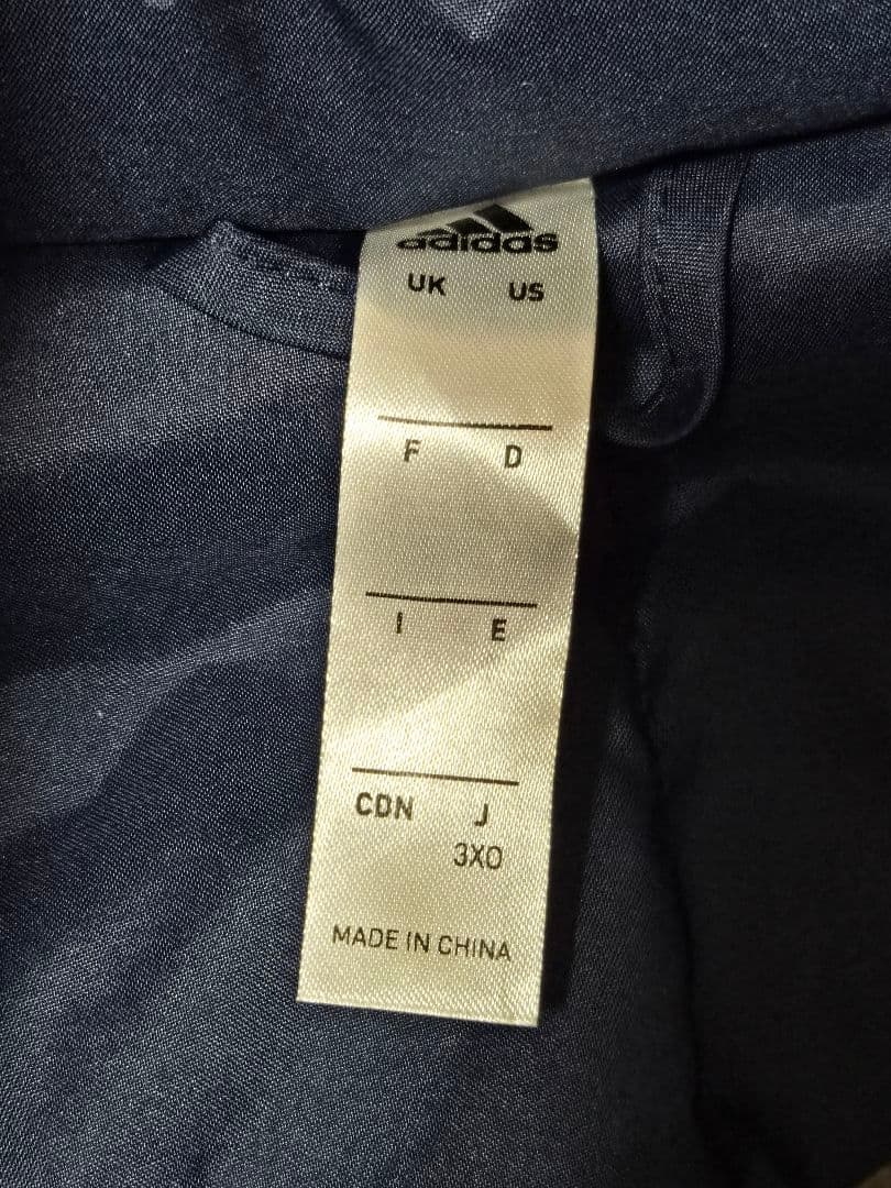 adidas mi Team 18 ベンチコート 3XO 5L 新品タグ付き