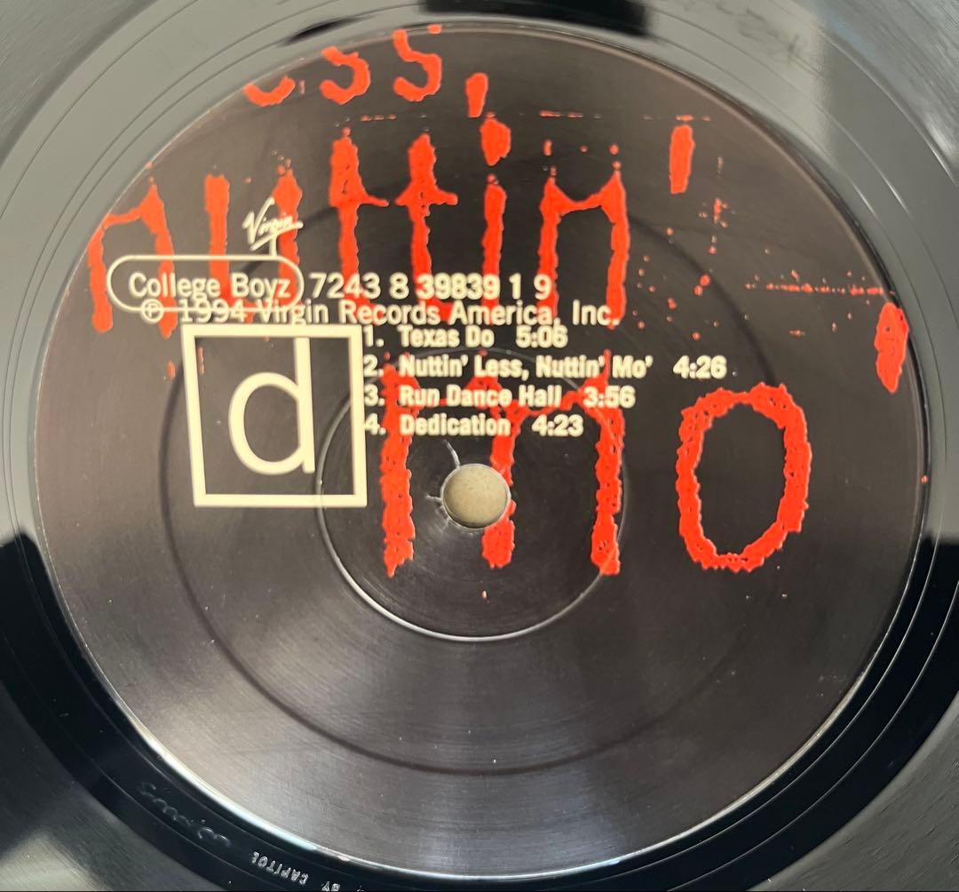 美品2LP！College Boyz / Nuttin' Less〜