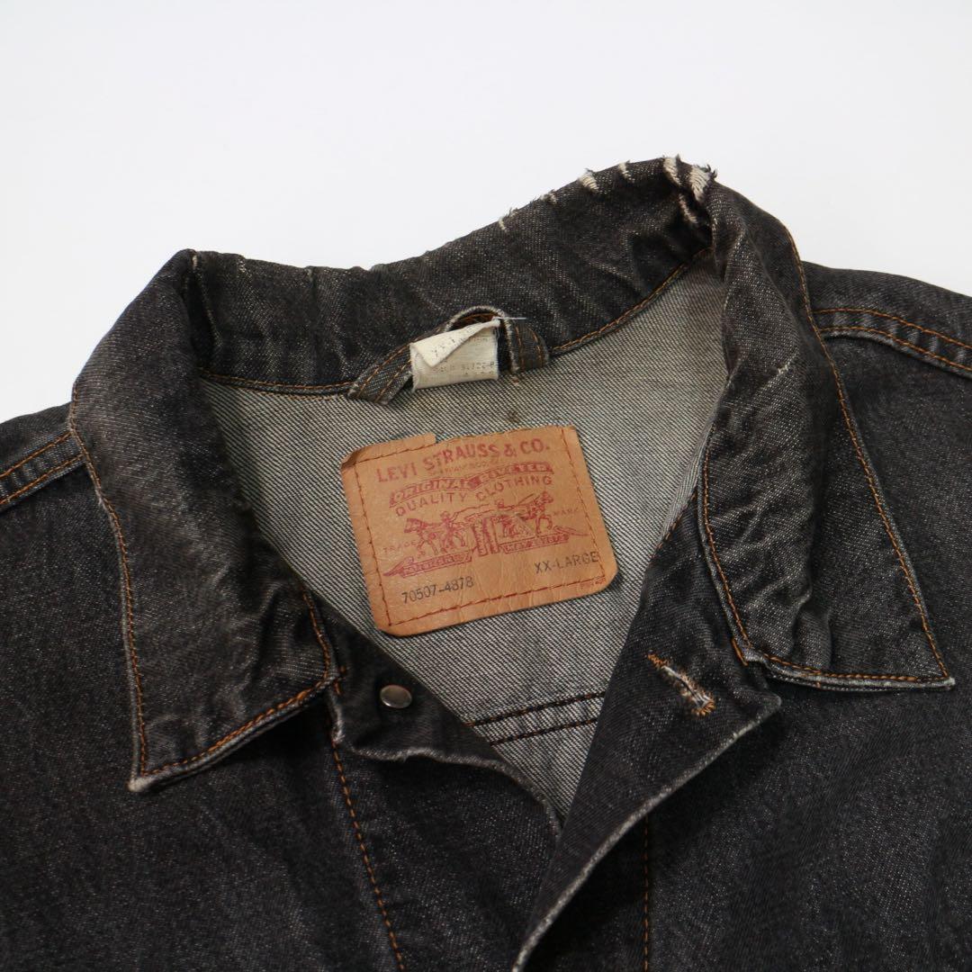 90’s Levi’s 70507-4878 先染め ブラックデニムジャケット