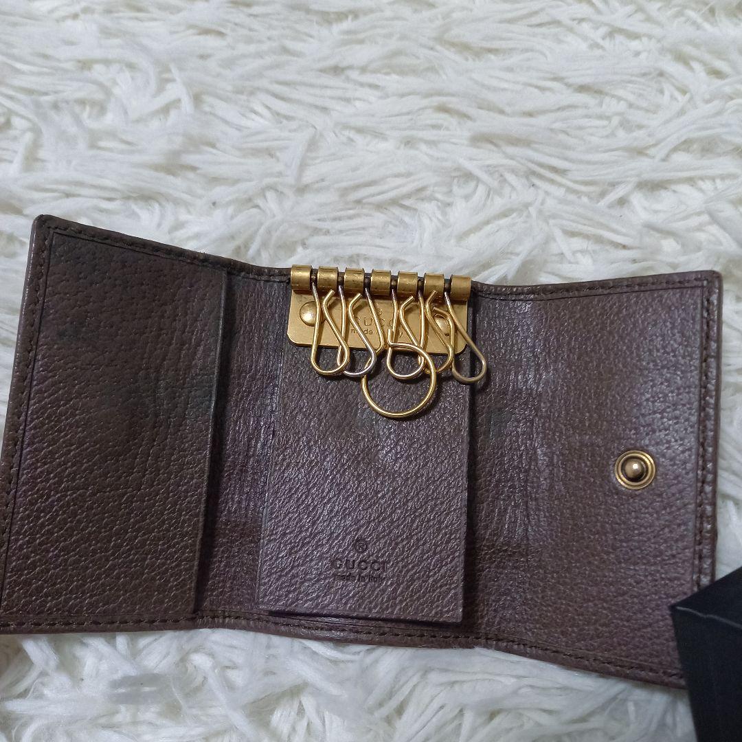 ●箱付き●　グッチ　シェリーライン　GGマーモント　オフィディア　6連キーケース