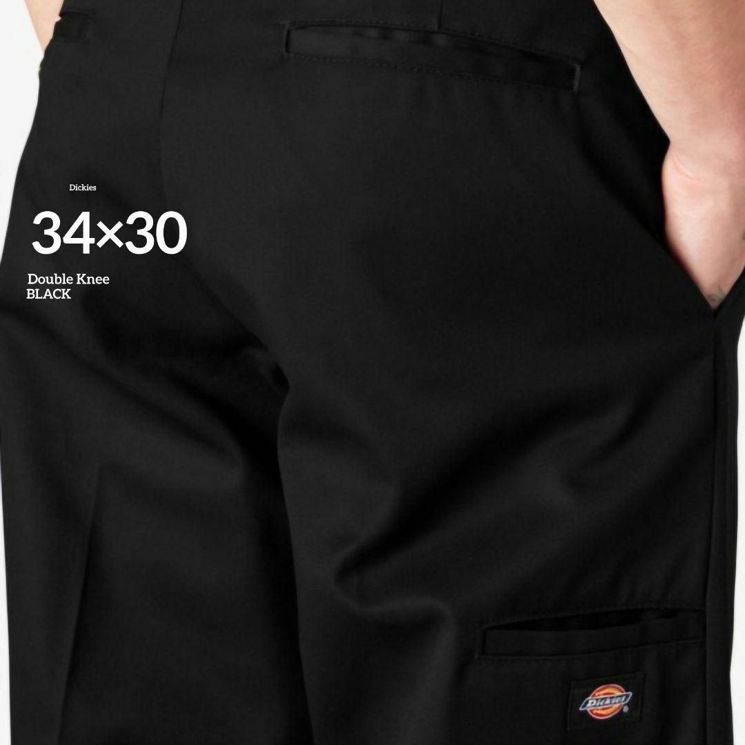34×30【新品・未使用】ディッキーズ　ダブルニー　85283　・BLACK・