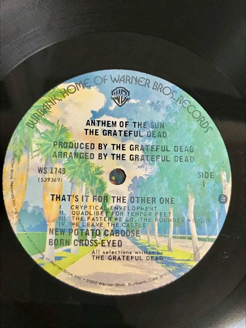 GRATEFUL DEAD「ANTHEM OF THE SUN」レコード中古