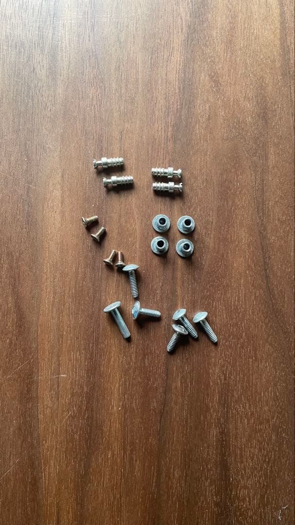 スチールユニットシェルフ用・ボックス・ガラス引き戸・ウォールナット材　無印