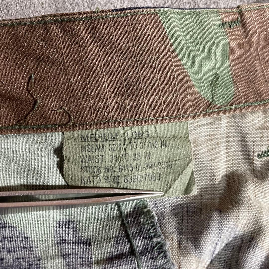 米軍実物US ARMY BDUカーゴパンツ80'sウッドランドカモリップストップ