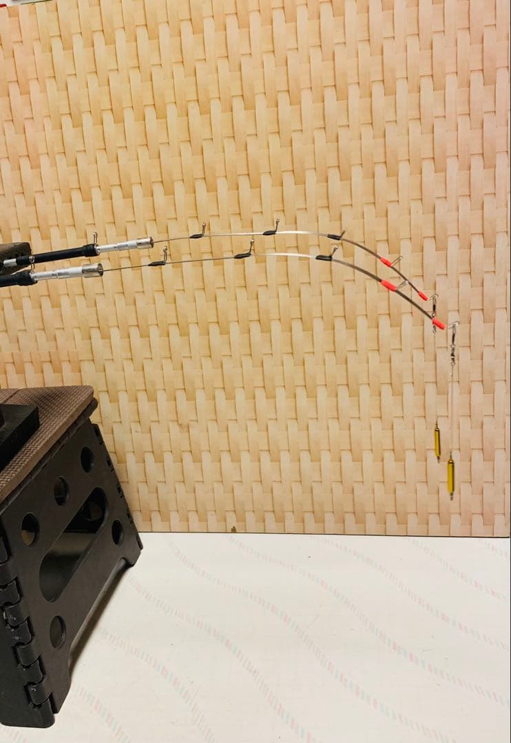 ワカサギ釣り　ステンレス穂先　 ２本　全長約 255ミリ
