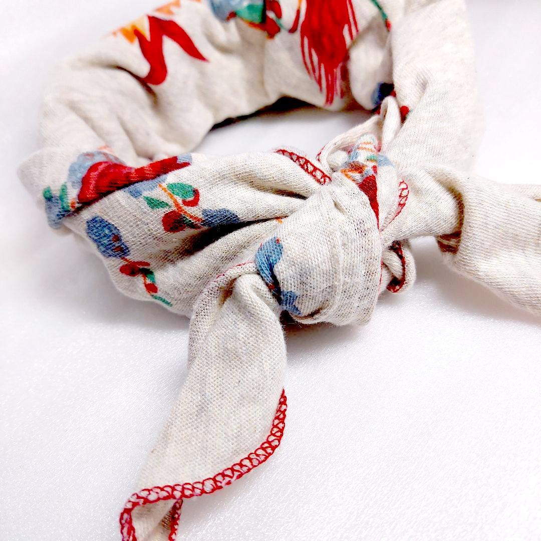 45R✨45rpm 花柄 バンダナ オーガニックコットン 日本製 クロススカーフ