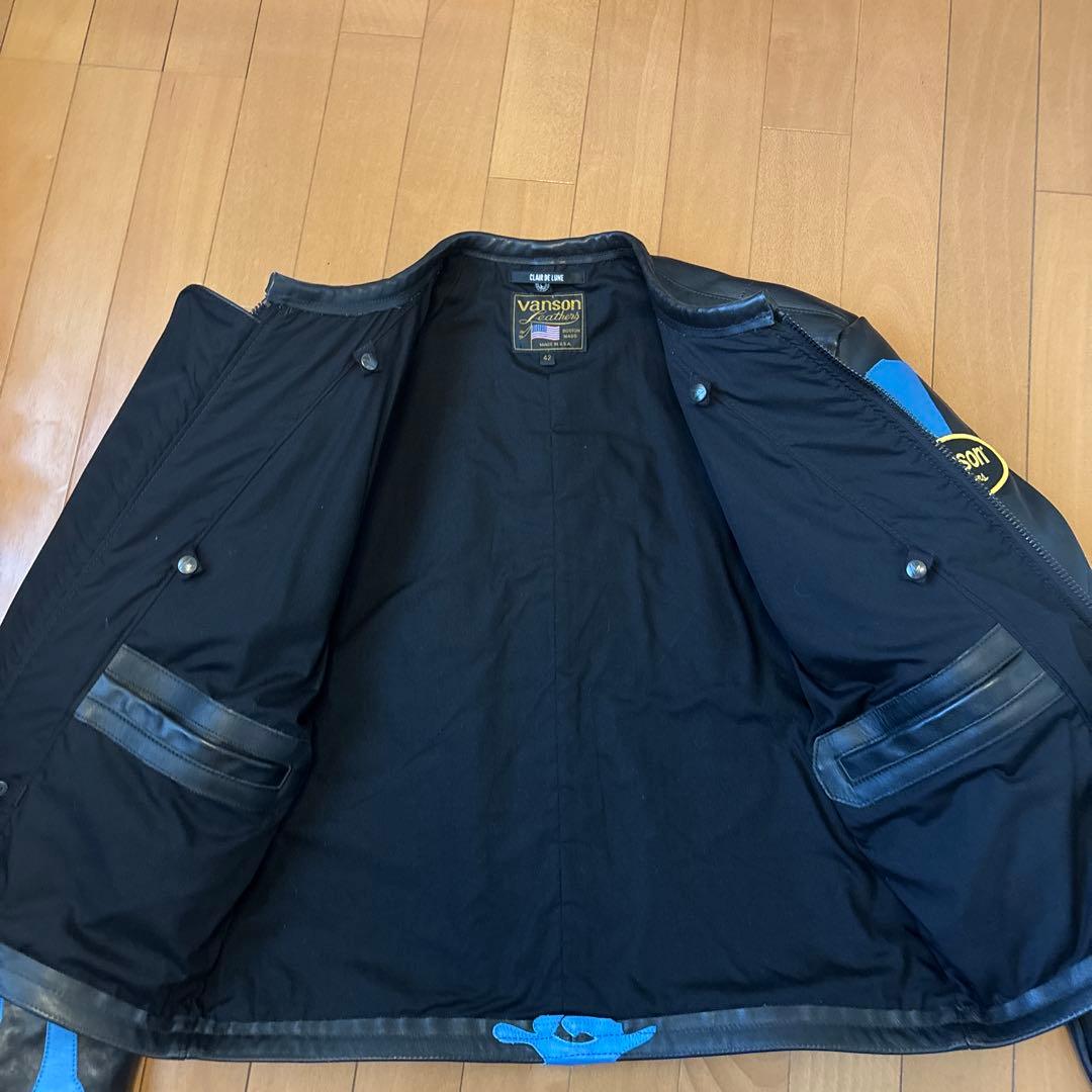 登坂広臣着用　vanson× clair de lune ボーンレザージャケット