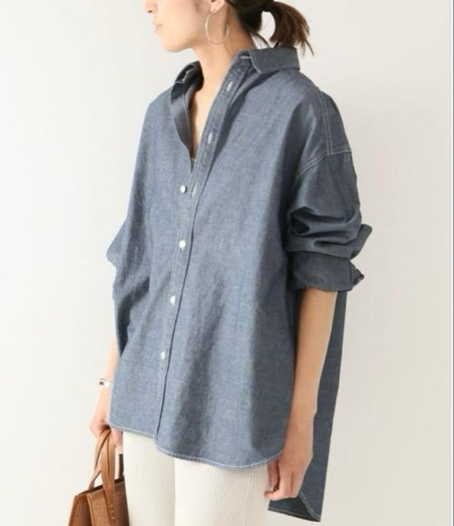 フレームワーク ダンガリーシャツ オーバーサイズ 羽織 デニムシャツ インディゴ