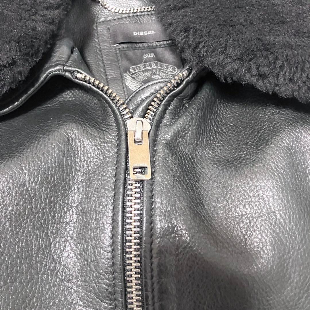 希少　DIESEL ディーゼル ボア 本革　レザージャケット ブラック　y2k