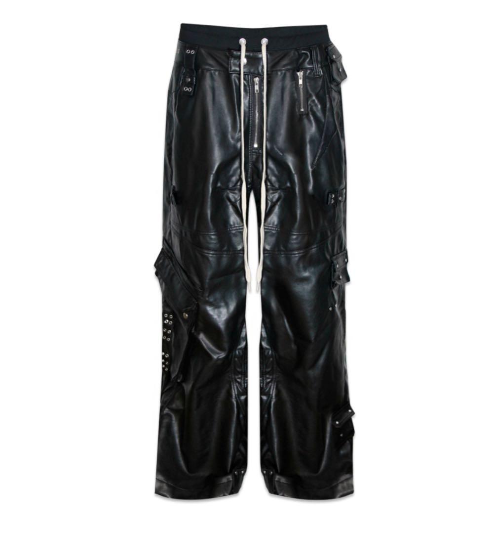 【新品】COZY WORLDWIDE コジーワールドワイドレザーカーゴパンツ S