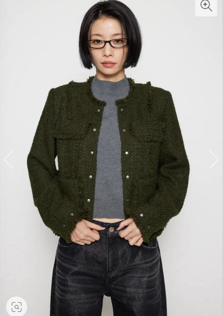 LAGUA GEM COMPACT TWEED JACKET 試着のみ