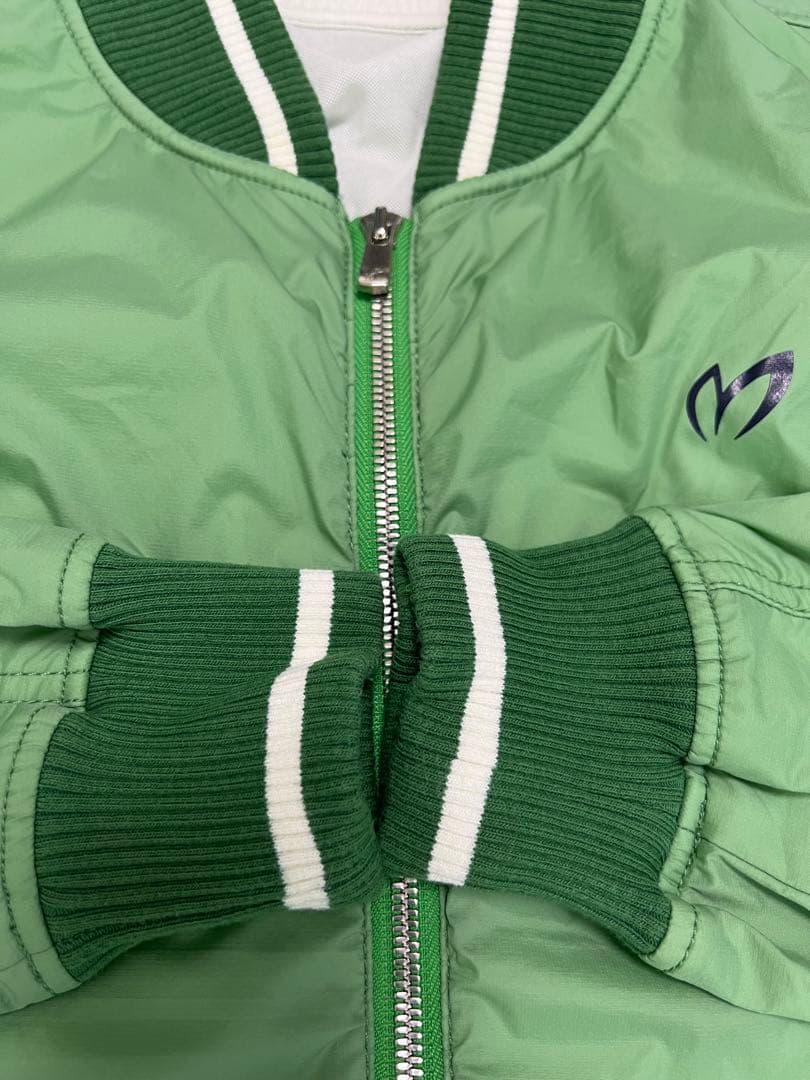 極美品パーリーゲイツ　ジップブルゾン　サイズ1 グリーン