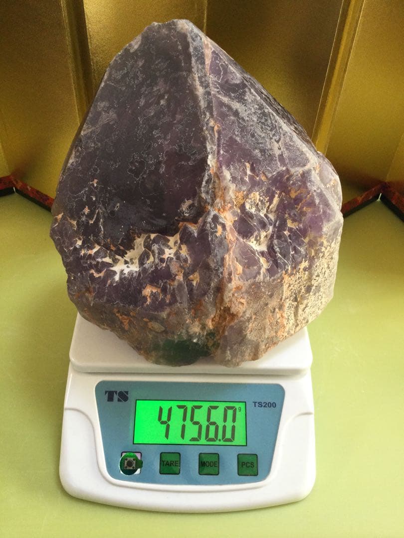 アメジストカテラドル原石　　アメジストカテラドル　観賞石