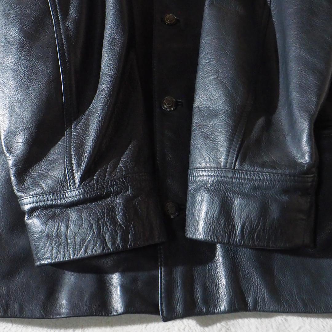 イングランド製 マブ MABU レザーコート カーコート 肉厚 XL～XXL相当