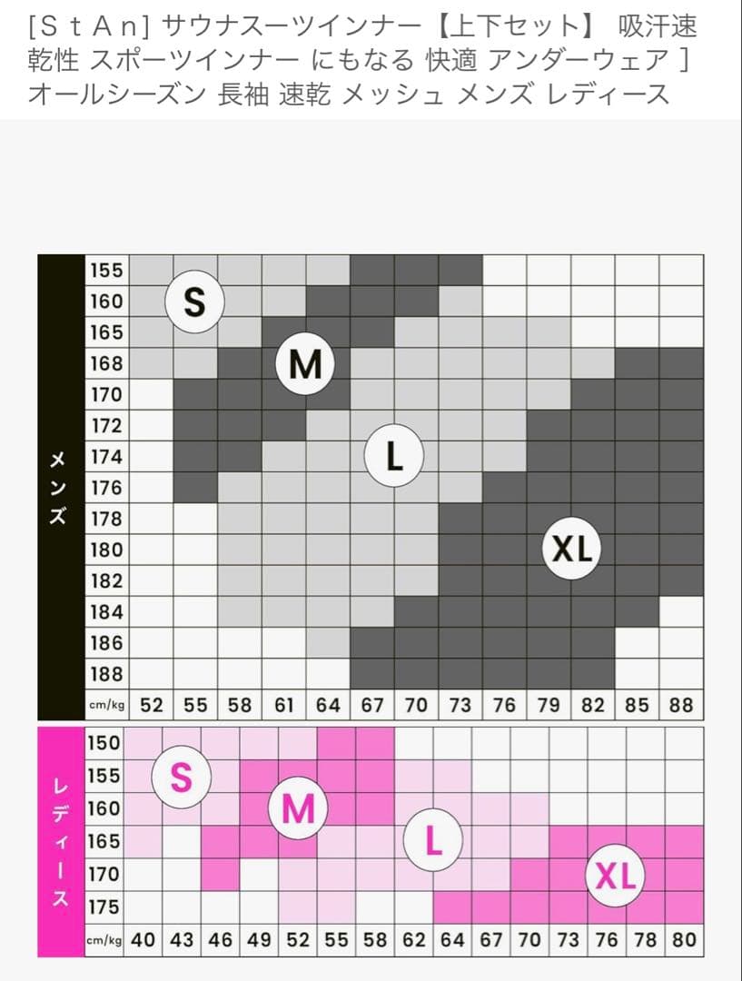 ［StAn］サウナスーツ　Sサイズ　インナー　Mサイズ　セット　レディース