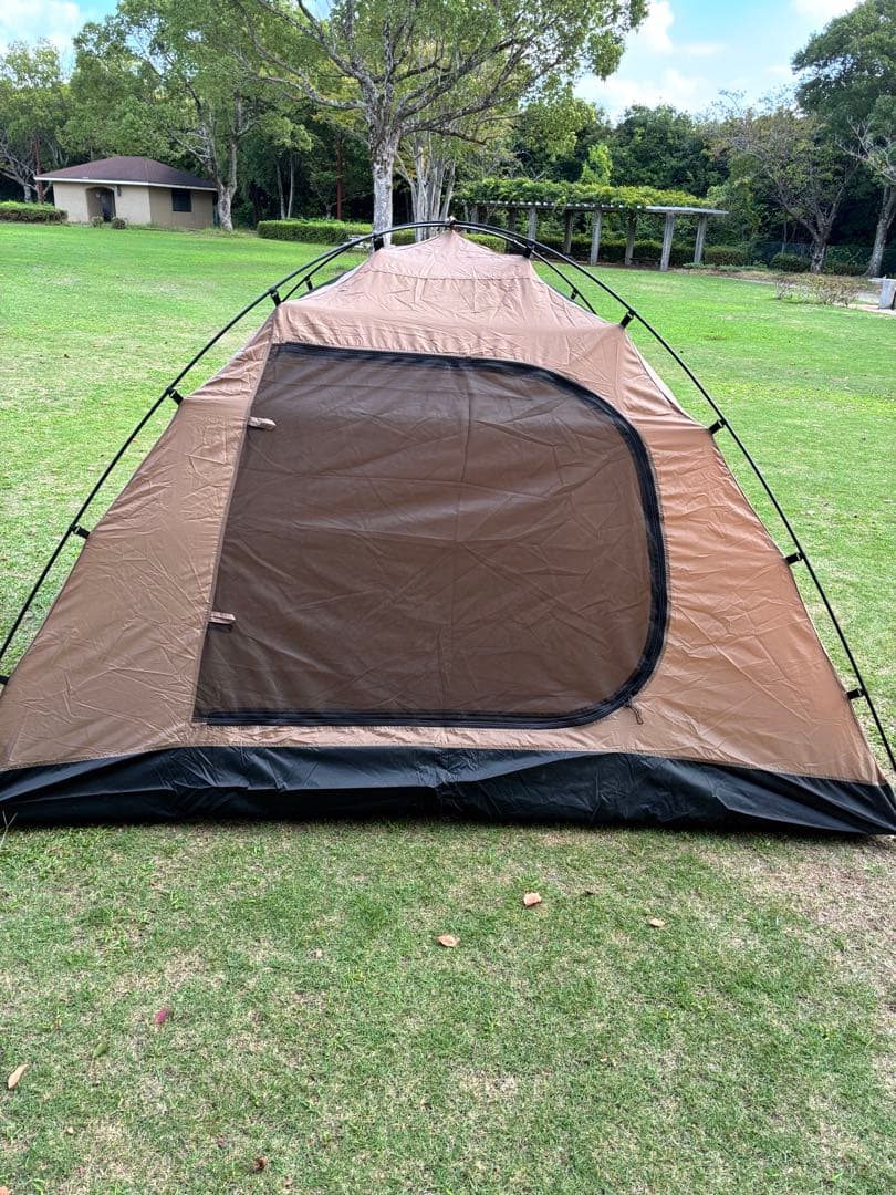 ハヤブサテント　5人用　スカート付き　タン