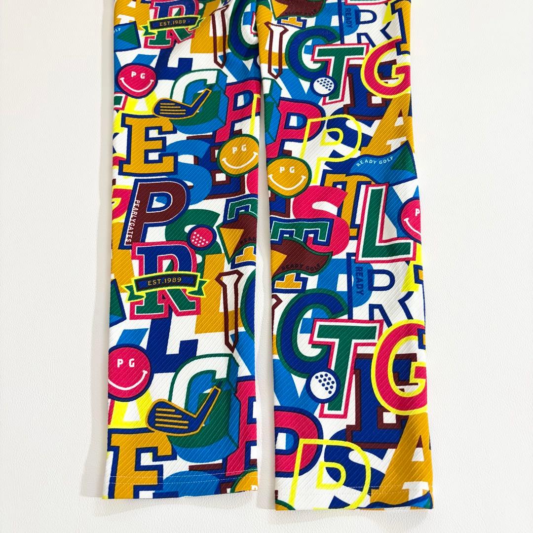 未使用級 パーリーゲイツ 2024年 ストレッチパンツ ニコちゃん ロゴボタン