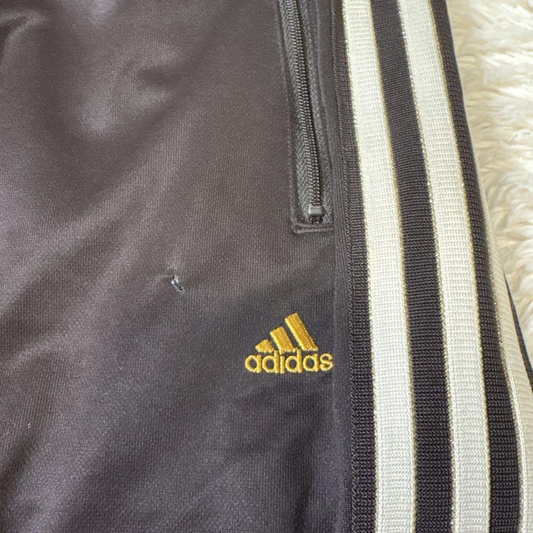 00s Y2K adidas ジャージセットアップ フレアパンツ ゴールドロゴM