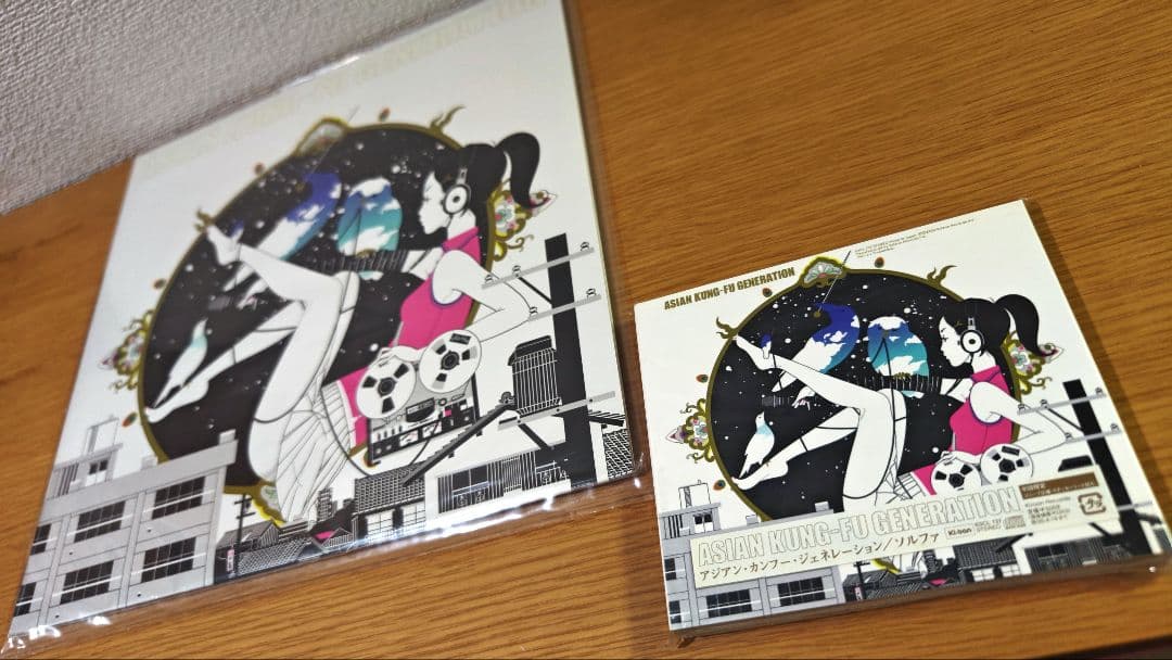 ☆美品LP+初回CD 2004年版ソルファ アジカン