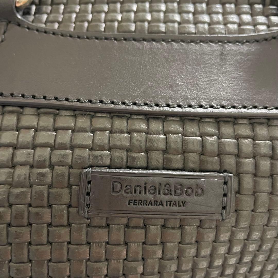 ダニエル＆ボブ イントレチャート ハンドバッグ　トート　ボストン　ブラック　美品