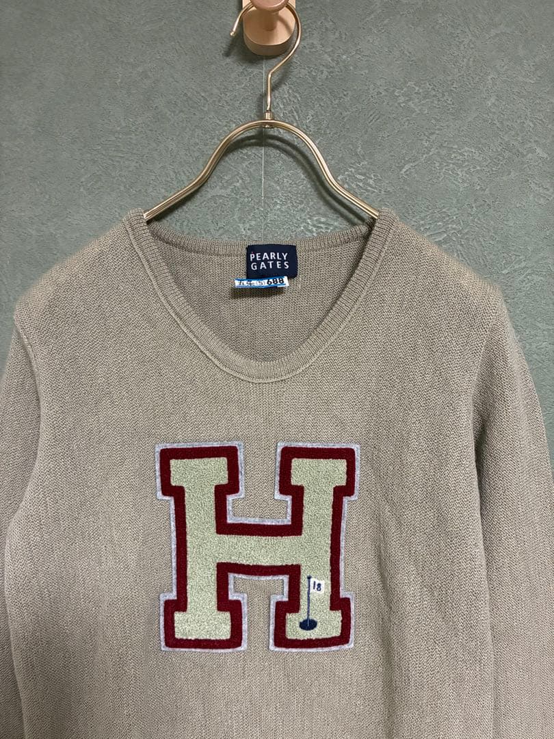 美品 PEARLY GATES パーリーゲイツ Hロゴセーター ゴルフ 2