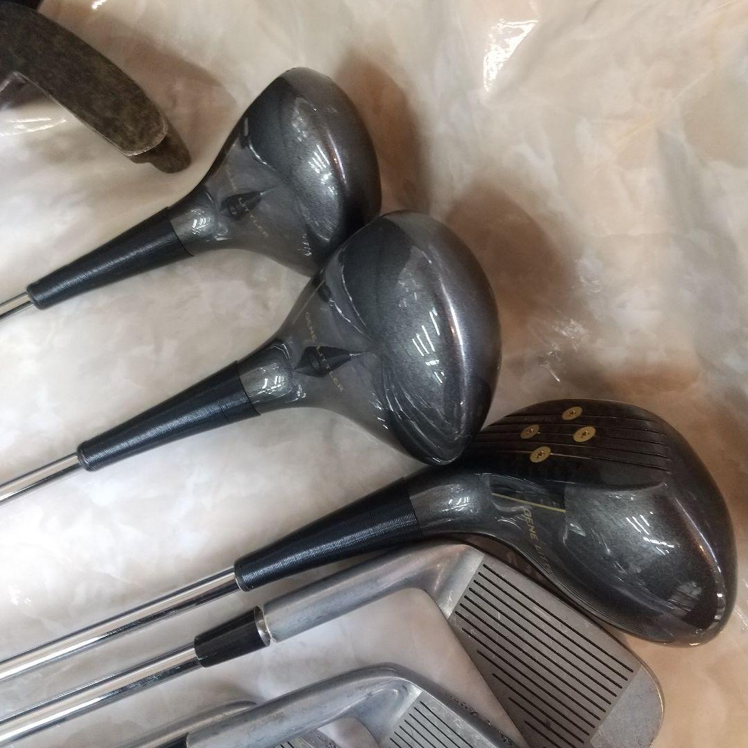 ♥️KINGLSLEY♥️ キャディバッグ 赤黒白 ドライバー他