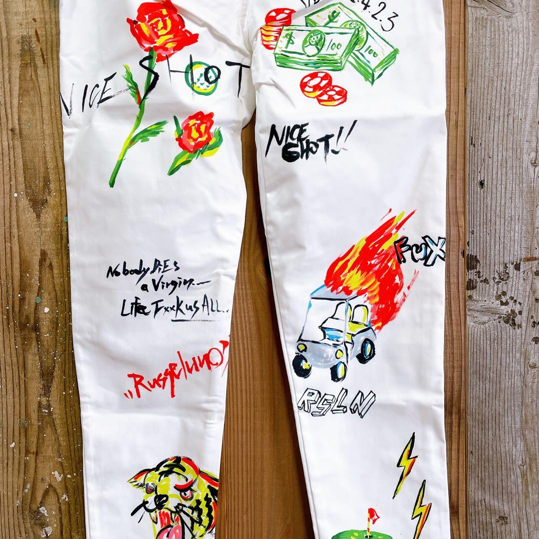 Russeluno ラッセルノ クレージー グラフィック パンツ サイズ05