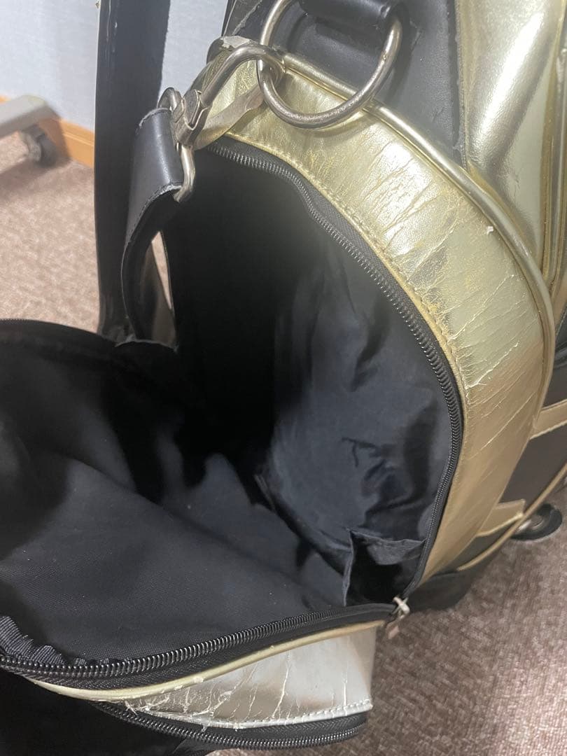 激レア　Rascaluno キャディバッグ　ルチャ　ブラック×ゴールド