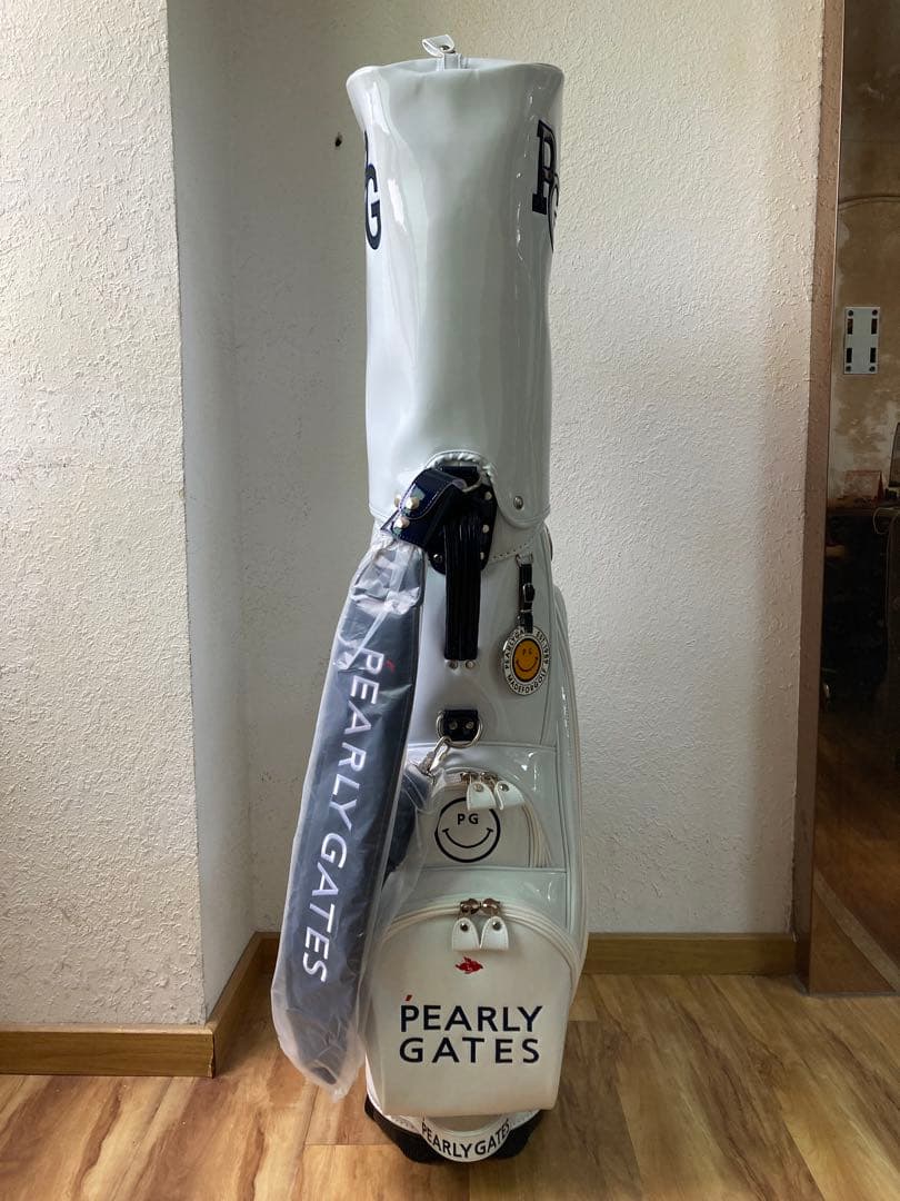 PEARLY GATES キャディバッグ ホワイト ゴルフバッグ