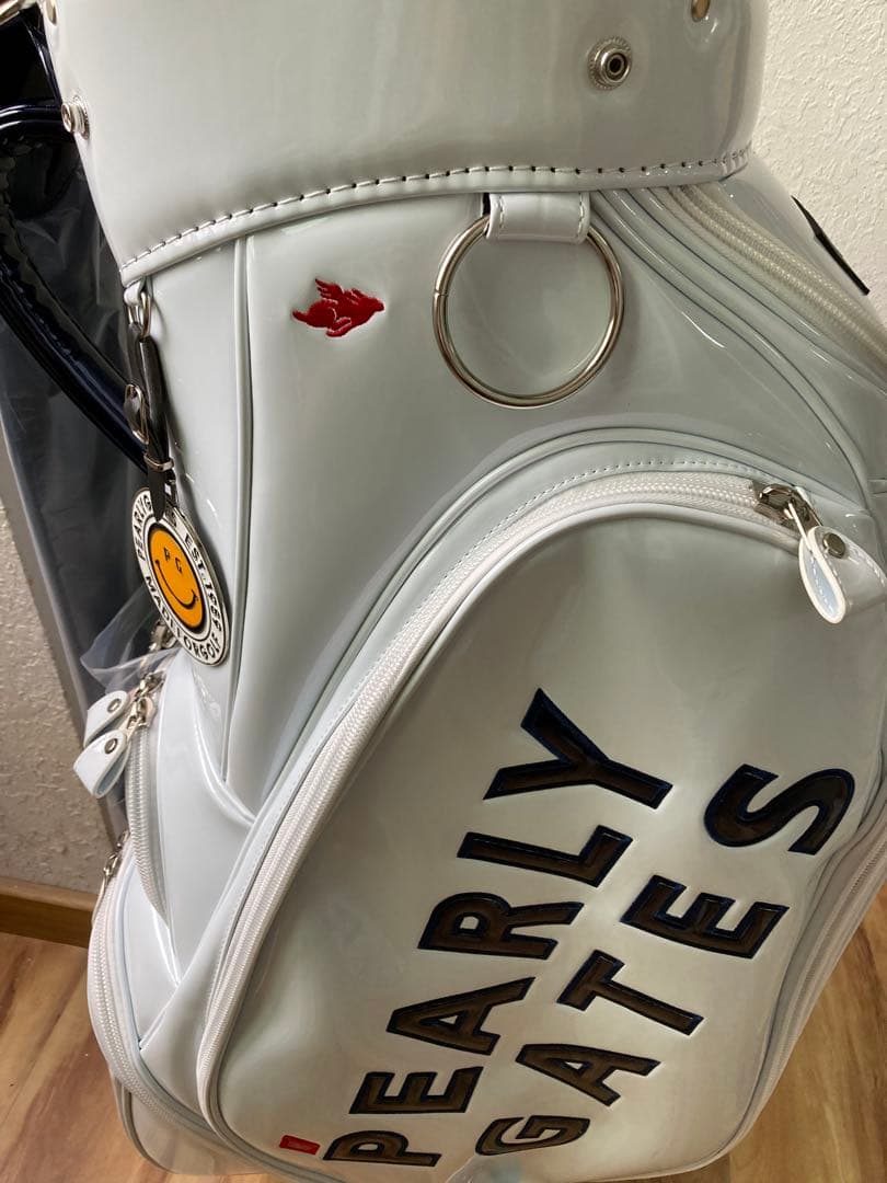 PEARLY GATES キャディバッグ ホワイト ゴルフバッグ