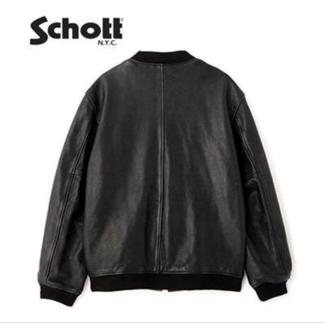Schott ヘビーシープレザージャケット ブラック　L 2025年購入　良質