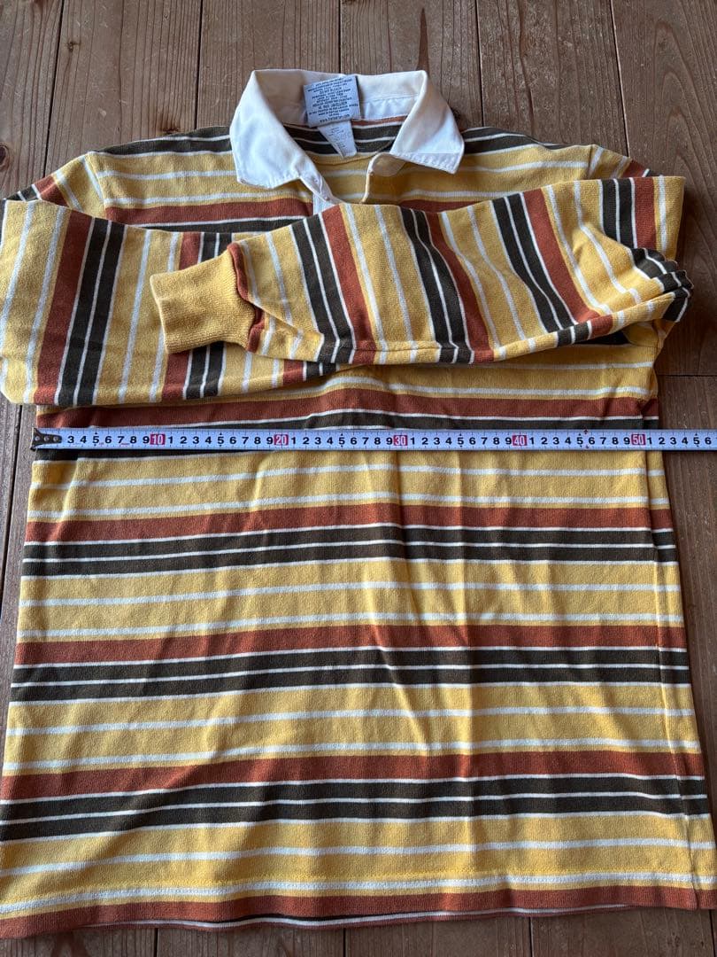 【カナダ製】　バーバリアン　ラガーシャツ/長袖　ボーダー　Mサイズ