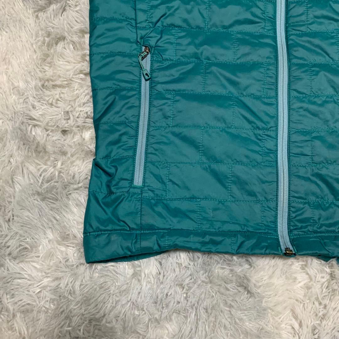 ★patagonia キルティングベスト ダウンベスト ナノパフベスト 緑★