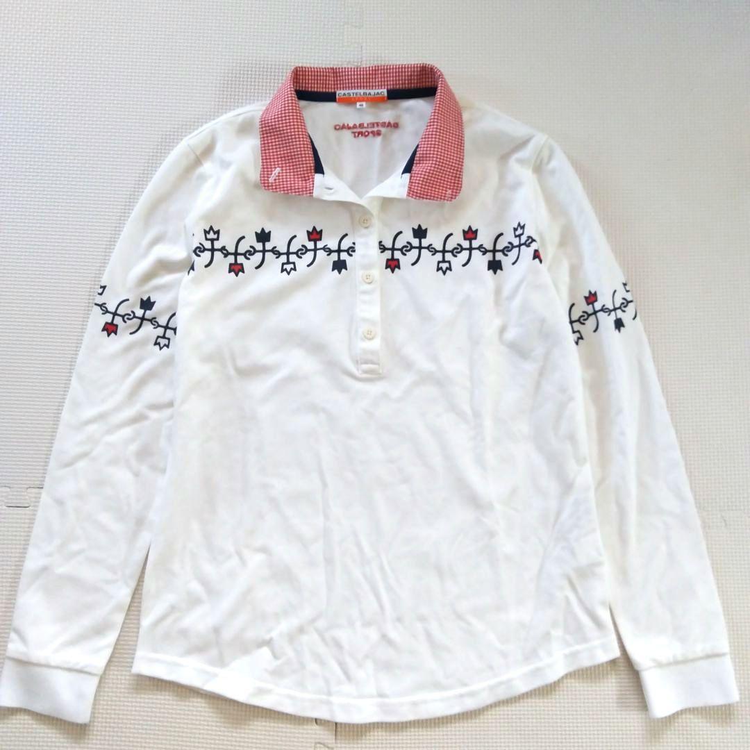 CASTLEBAJAC ゴルフウェア２点セット ポロシャツ ナイロンベスト42L